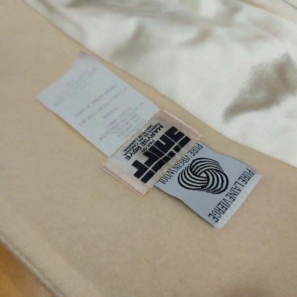 Vintage Shiff Ivory Wool Full Length Coat Size 8 - Picture 6 of 14